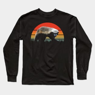 Ferocious Freedom: Honey Badger's Unrestrained Essence Captured on Shirt Long Sleeve T-Shirt